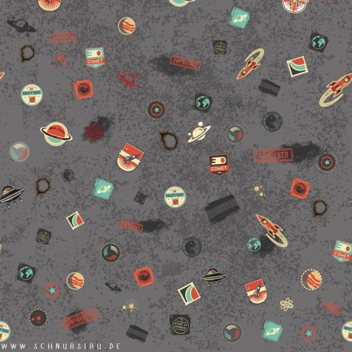 Softshell - Galaxy Patches by Bienvenido Colorido - grau